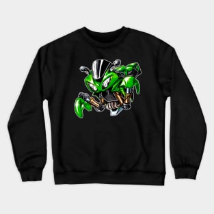 Kawasaki ZX10R Mantide Green Crewneck Sweatshirt